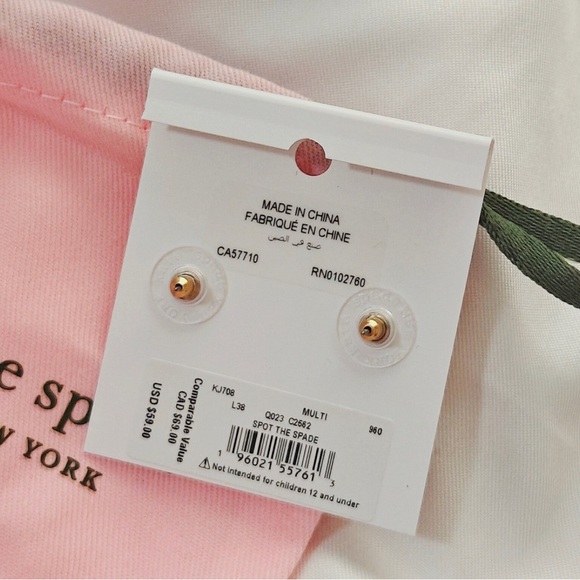Kate Spade Spot the Spade Studs Earrings - Picture 5 of 5